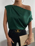 'Ceridwen' Rushed Off Shoulder Blouse - Celes Fashion